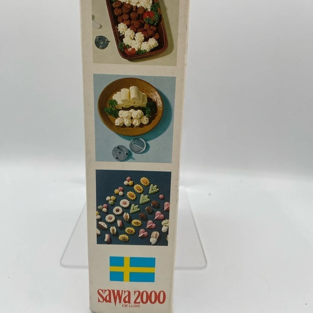 Vintage SAWA 2000 Deluxe Swedish Metal Cookie Gun Decorator Press